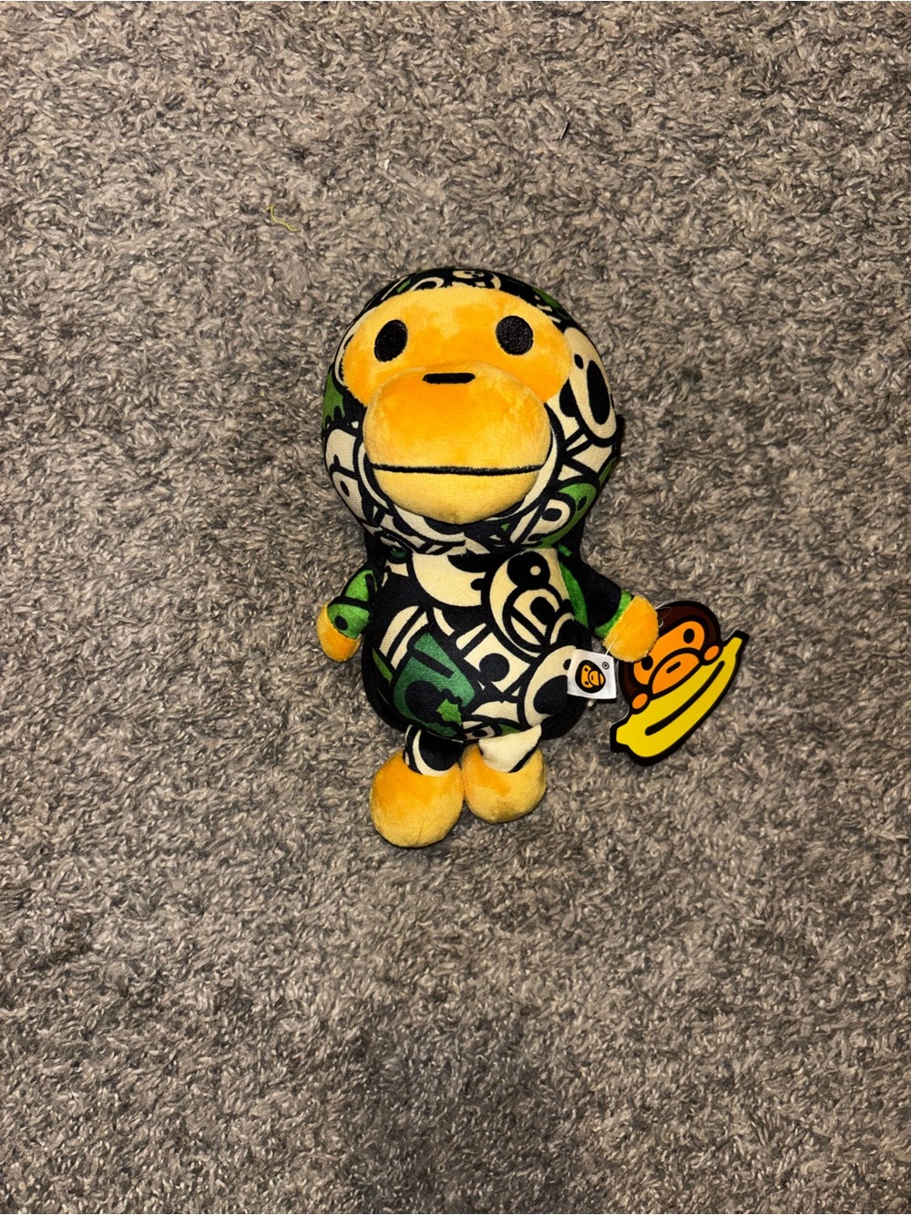 A Bathing Ape (BAPE) Baby Milo Plush - Yellow & Green
